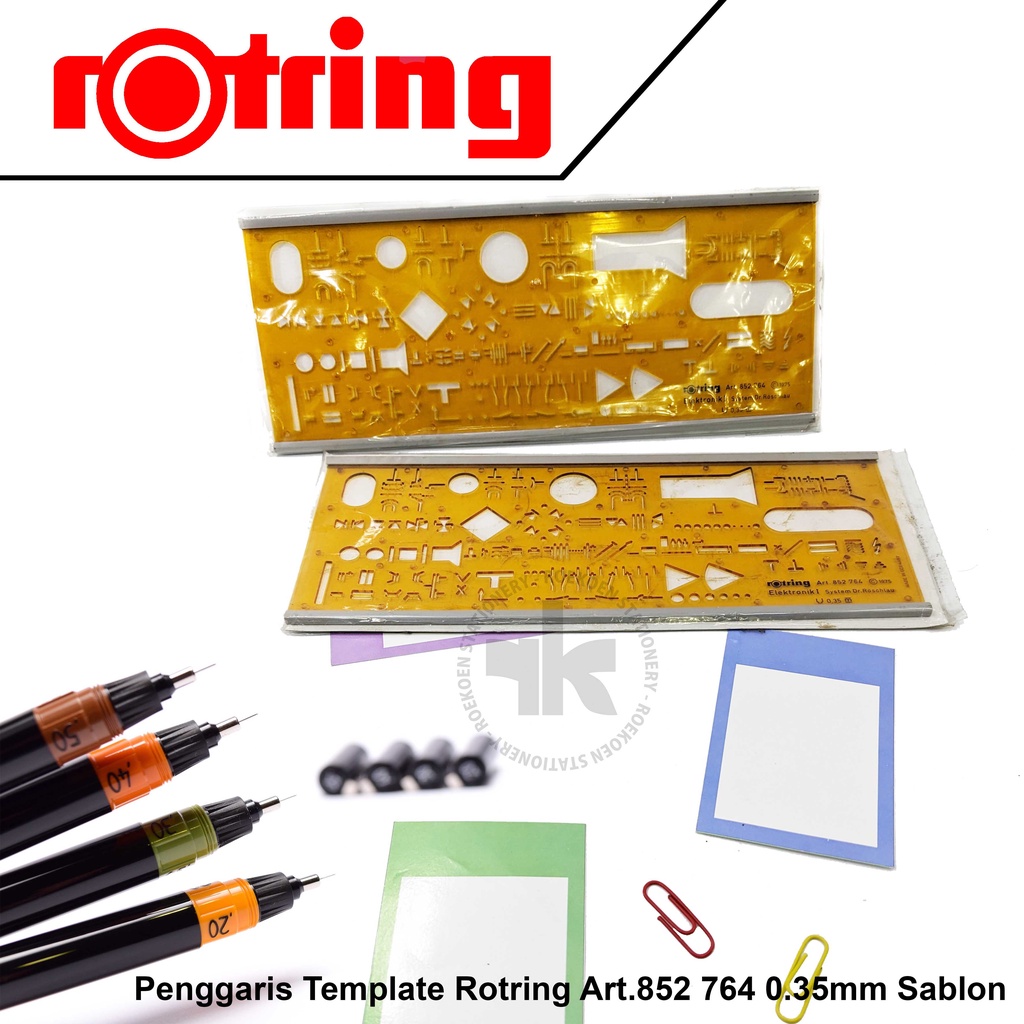 

Rotring Penggaris Template / Sablon Elektronik I Art.852 764 0.35mm