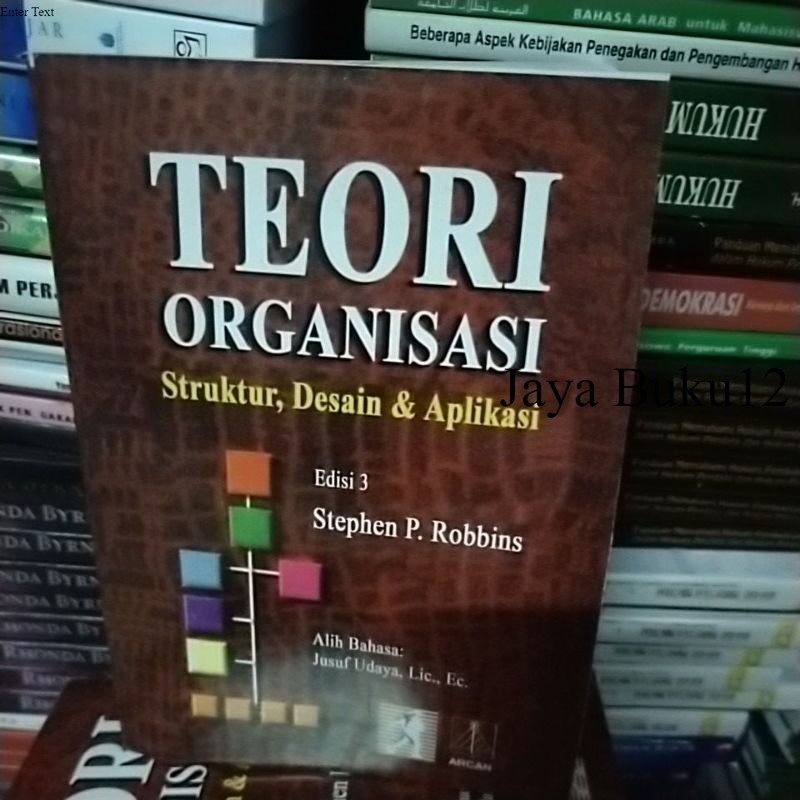 Buku Teori Organisasi by Stephen Robin .