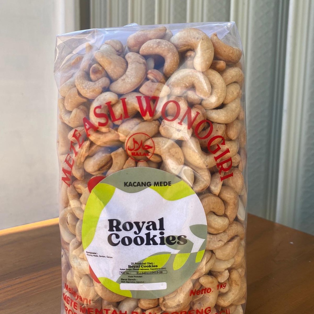 

Kacang Mede Mente Mete Goreng Oven Pedas Manis 1kg Kacang dari Wonogiri Camilan Tradisional Food