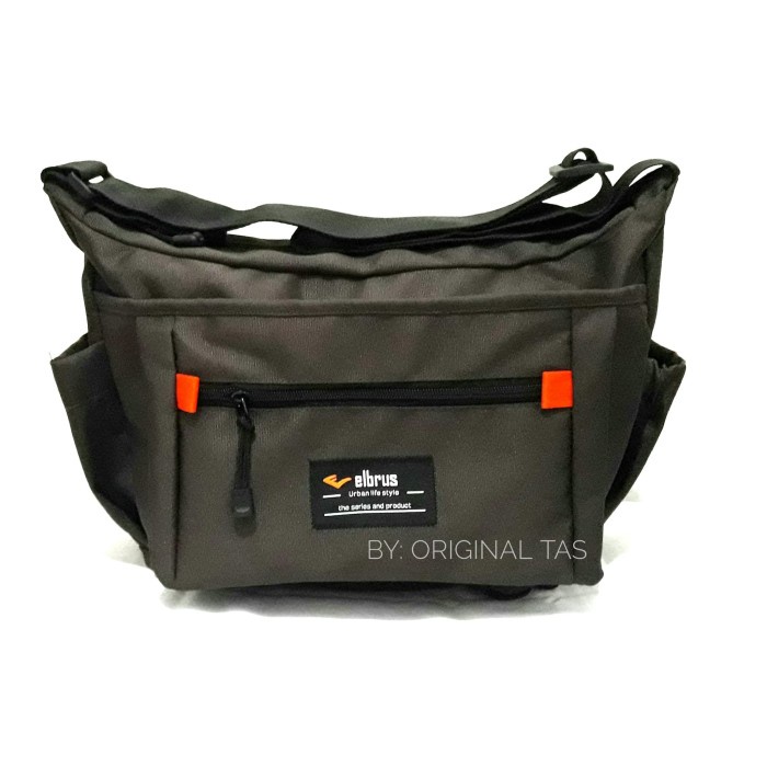 Tas selempang pria casual Traverse 15 not eiger - Hitam