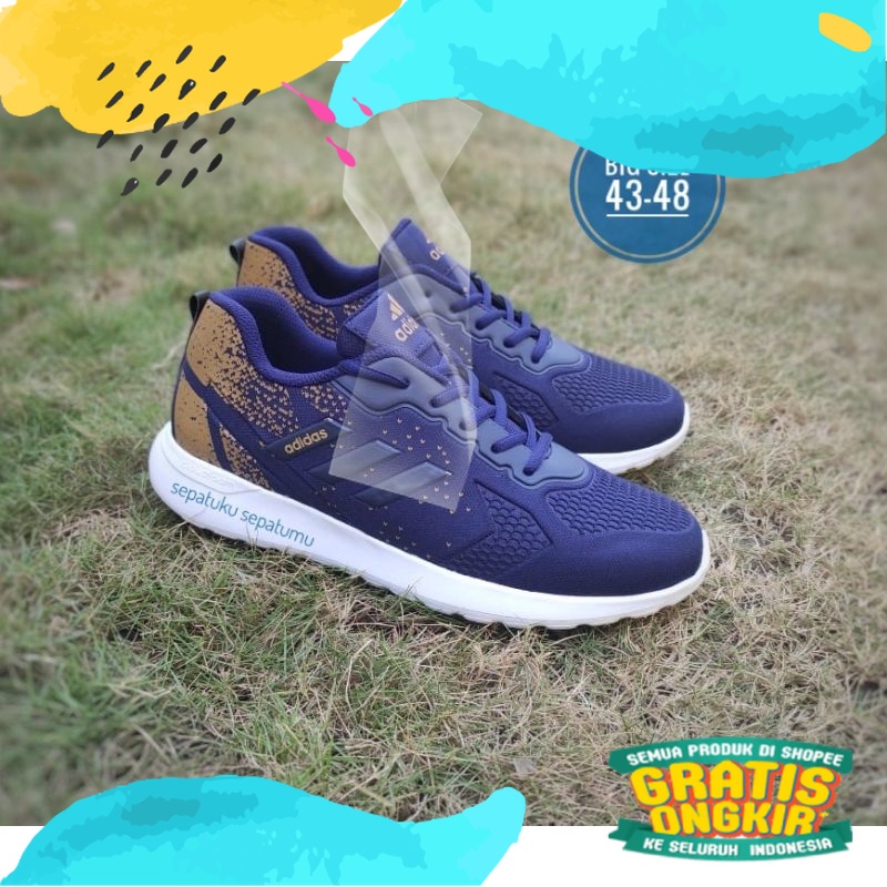 sepatu big size pria sepatu jumbo pria casual sneakers adidas sepatu ukuran 46 sepatu ukuran 47/Oran