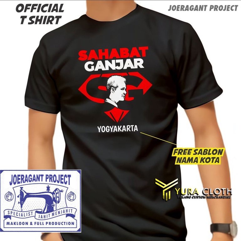 KAOS PRIA DISTRO SAHABAT GANJAR / GANJAR PRANOWO / GANJARIST MERCHANDISE