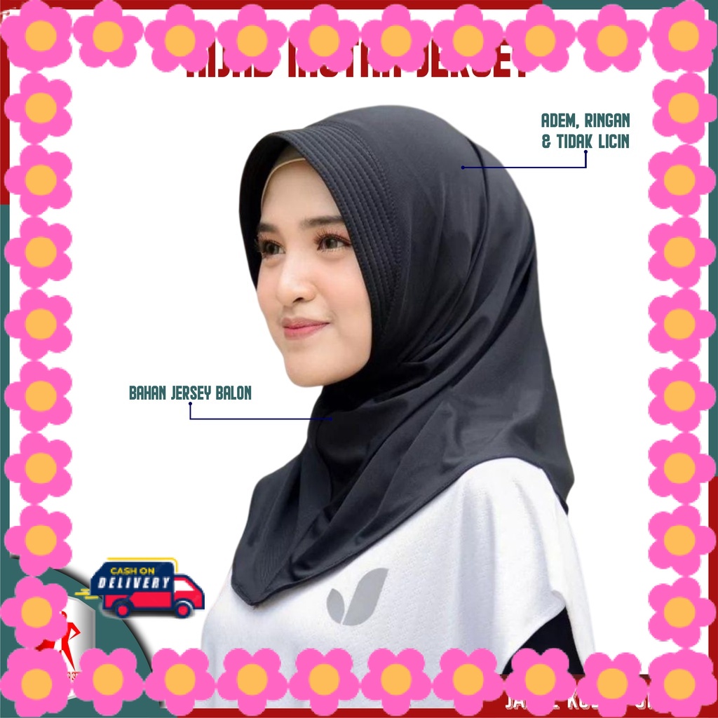 HIJAB WANITA MUDA CASUAL Pashmina Girly Syar'i JUMBO / Hijab Instan Pet Kerudung Jilbab Olahraga Spo