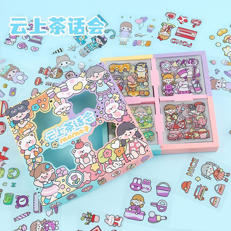 

⭐️JOERAGANLAPAK⭐️ STICKER MOMO RAINBOW GLITTER