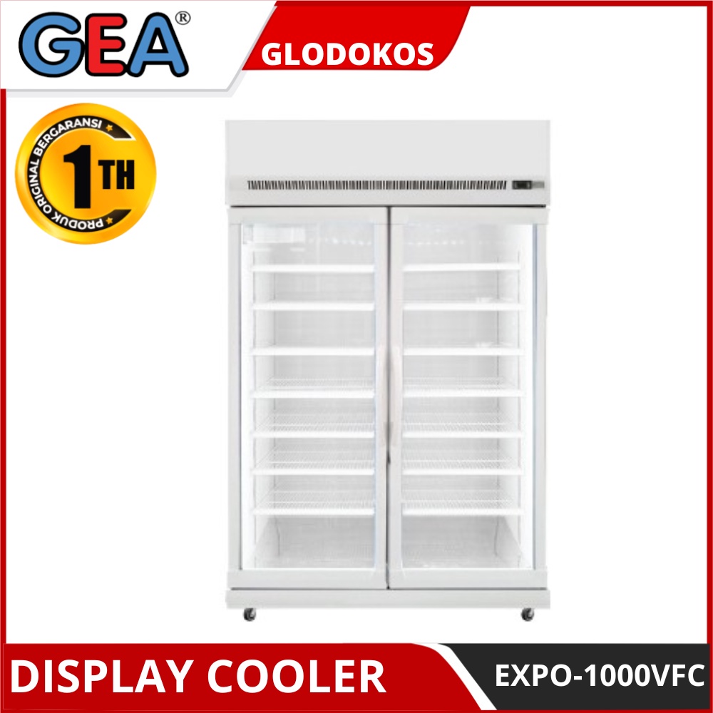 Display Cooler Gea Expo-1000 Vfc Kulkas Pendingin Minuman 2 Pintu