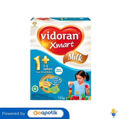 

Vidoran Xmart Milk 1+ Usia 1 - 3 Tahun Rasa Madu 725 Gram