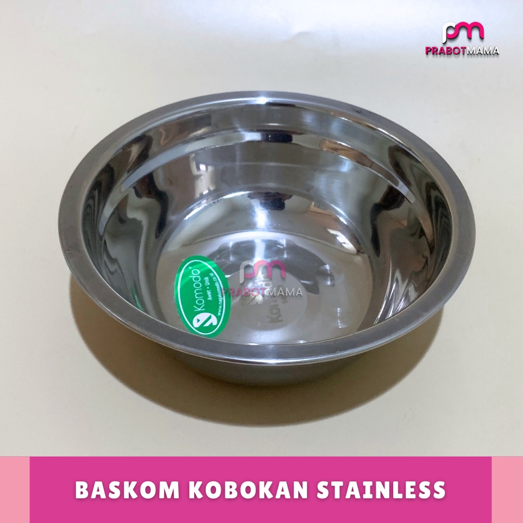 Baskom Stainless Kecil - Prabotmama / Baskom Cuci Tangan / Mangkuk Stainless Tebal