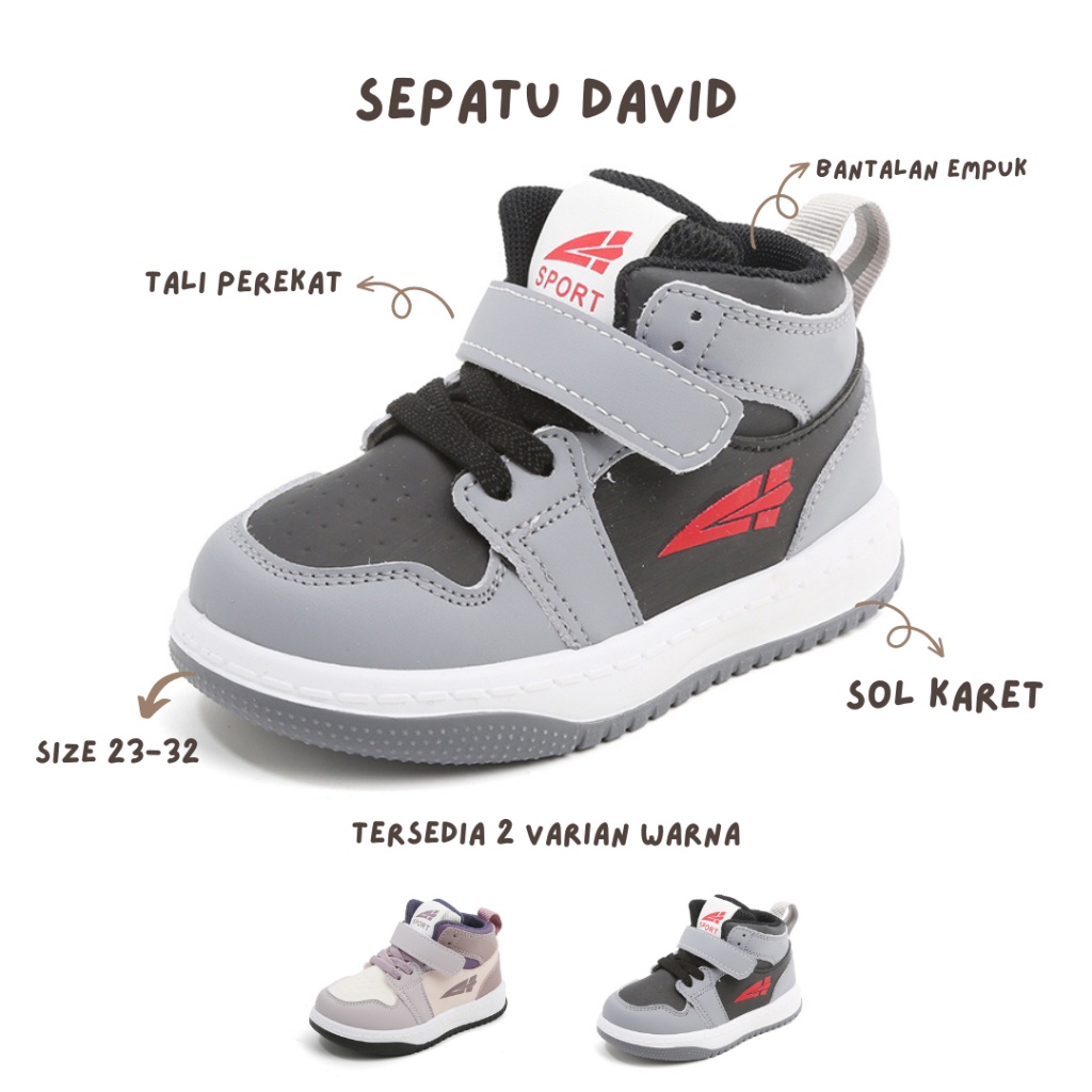 MMS - David Sepatu Sneakers Anak Bayi Usia 1-5 tahun