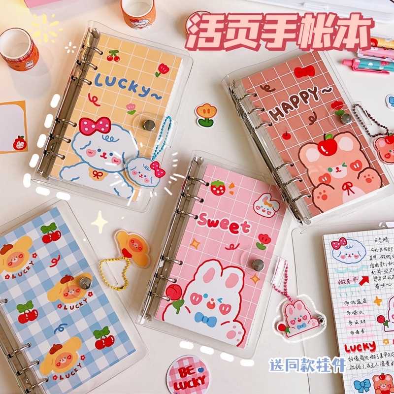 

[BUJOYUK] Binder Paketan Murah A6 6 Ring Diary Book Journal - buku tulis harian