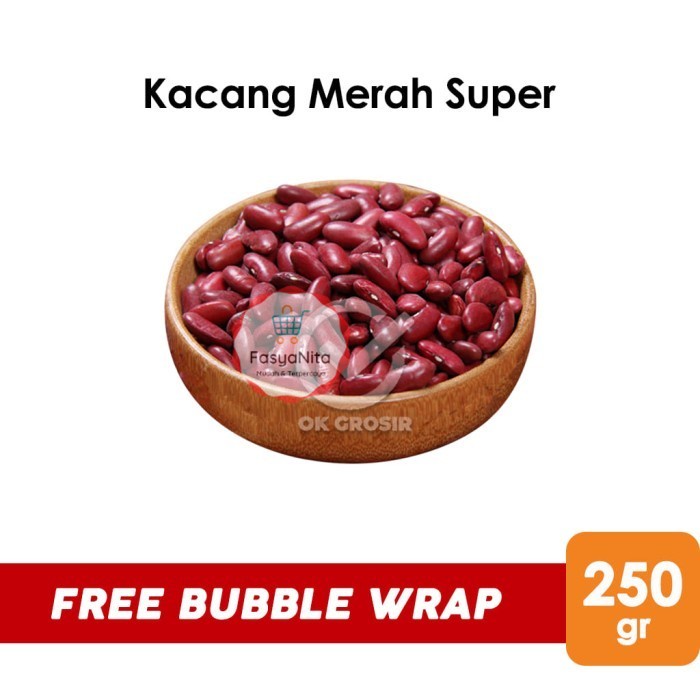 

Kacang Merah Super / Red Bean Grade Super [250 gr] - Lokal Biasa - SU BRAND - FasyAnita Mart Denpasar