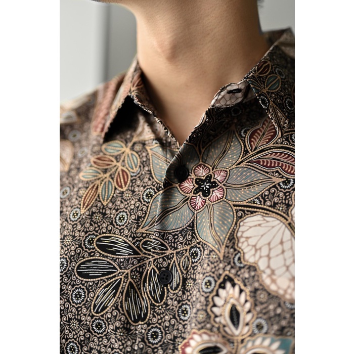 best -BROODIS Kemeja Batik Arjuna Premium Pria Best Seller - Batik Ganesha, M