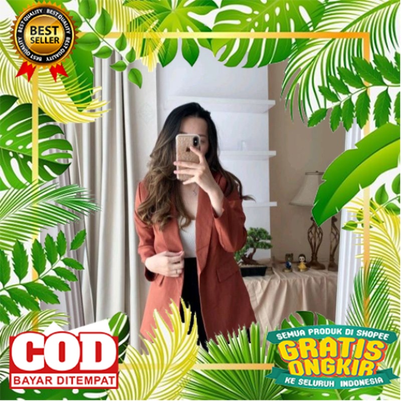 PAKAIAN BLAZER MODEL TERKINI MURAH /Blezeer casual wanita/jas santai/blezer slimfit wanita