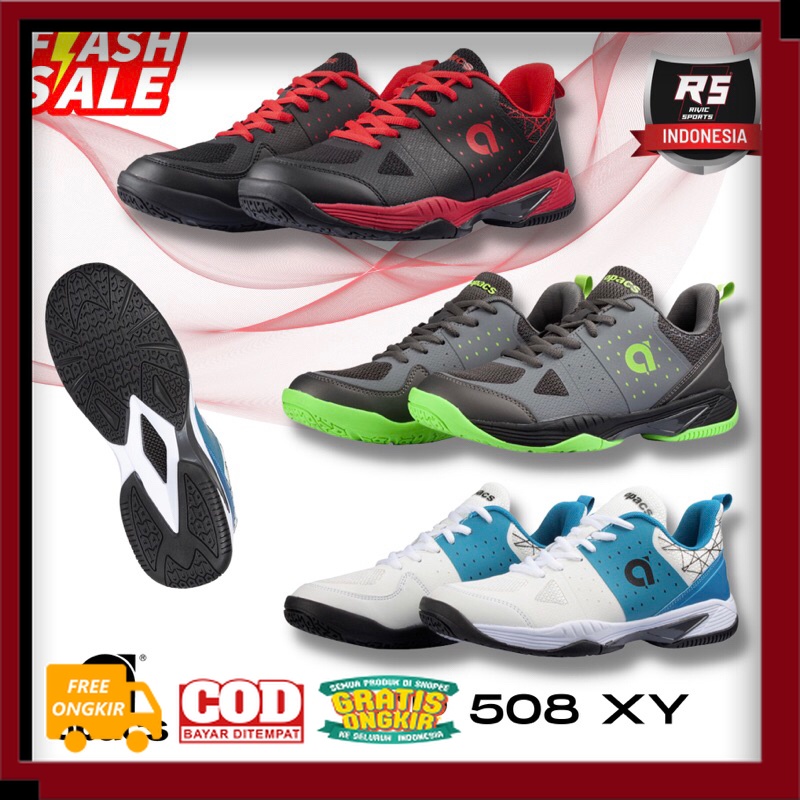 SEPATU KEREN MODEL BARU BEST SELLER /NEW SEPATU BADMINTON APACS CP 508 XY ORIGINAL 100%
