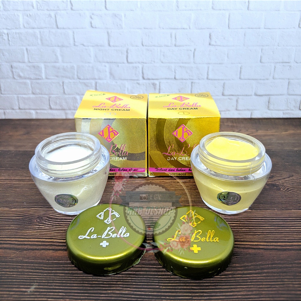 DERA SHOP _ Cream La Bella Siang Dan Malam Gold Vit E Original - Cream Labella Day & Night Original 