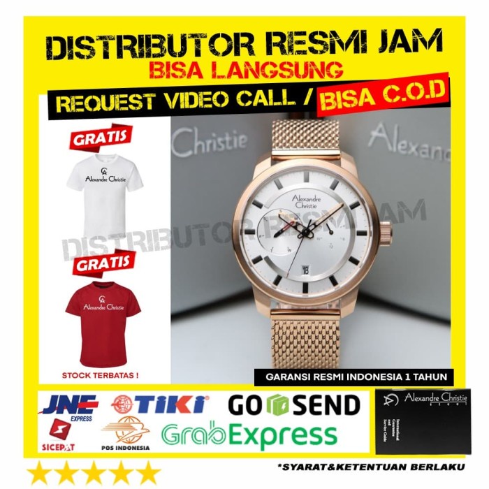 ALEXANDRE CHRISTIE AC6548 6548 MF AC6548MF GARANSI RESMI 12 BULAN