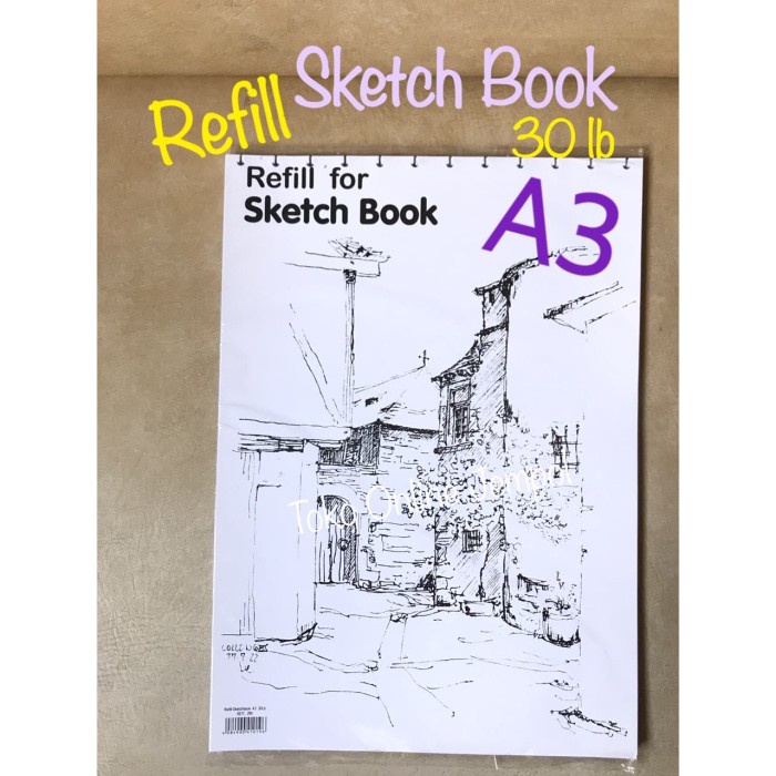 

[Terbaru] ATK0731LR refill A3 Sketch Book LYRA 9211290 kertas isi ulang buku