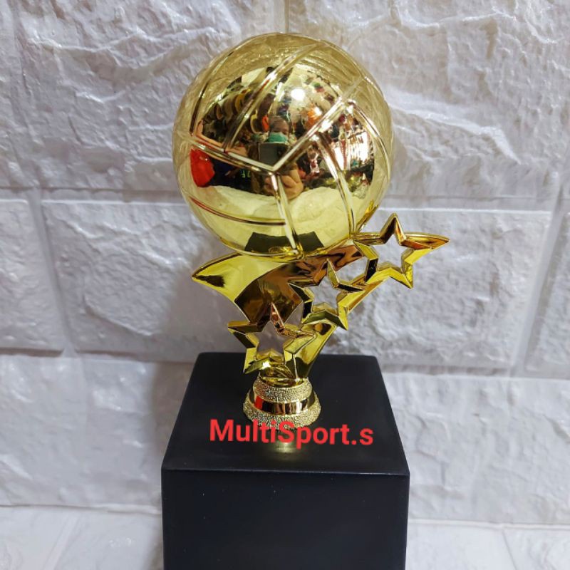 TROPHY PIALA BOLA VOLLY  IMPORT GOLD