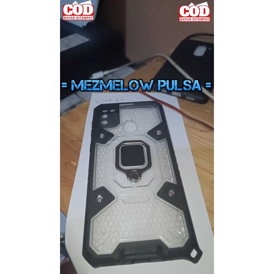 BIBERCAS | Hardcase Hard Ring Magnet Stand Case Space Capsule Case SAMSUNG M30S / SAMSUNG M21