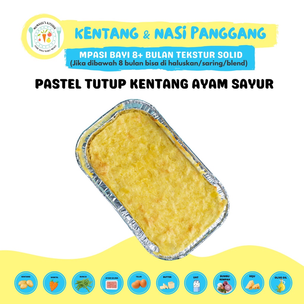 

PASTEL TUTUP KENTANG AYAM SAYUR (MPASI FROZEN)