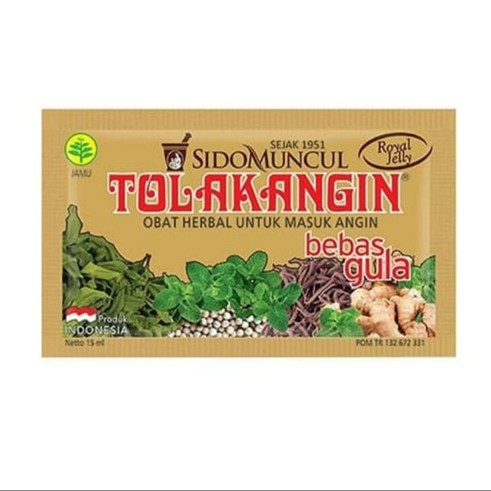 

Tolak Angin Bebas Gula 1box 5 sachet