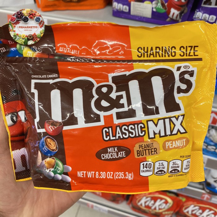 

M&M's Clasic Mix Sharing Size | coklat Candies Mix | pack