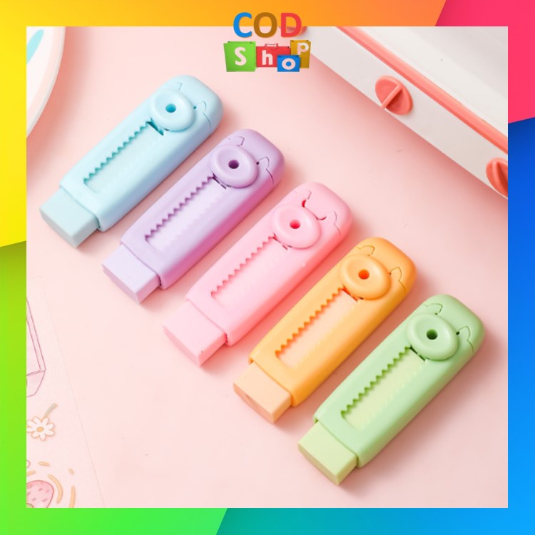 

COD - S5998 Penghapus Mekanik / Hapusan Mekanik Warna Lucu Tidak Meninggalkan Serpihan / Sliding Eraser / Push Eraser / Eraser