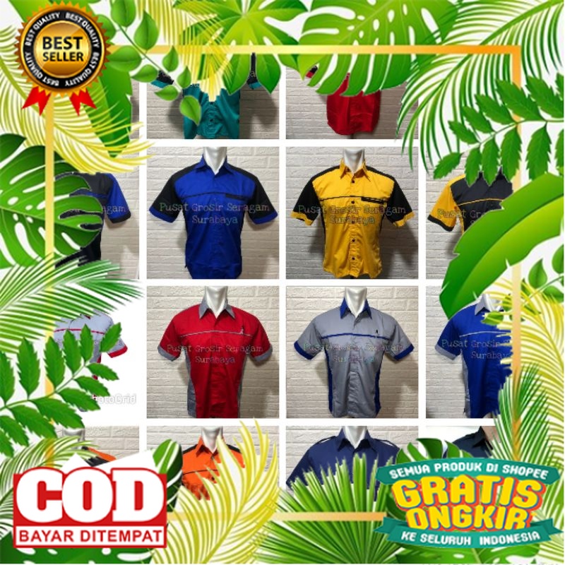 SERAGAM DINAS PDH KANTOR /Grosir Baju Kerja pria seragam kerja pria kemeja kerja pria hijau tosca hi