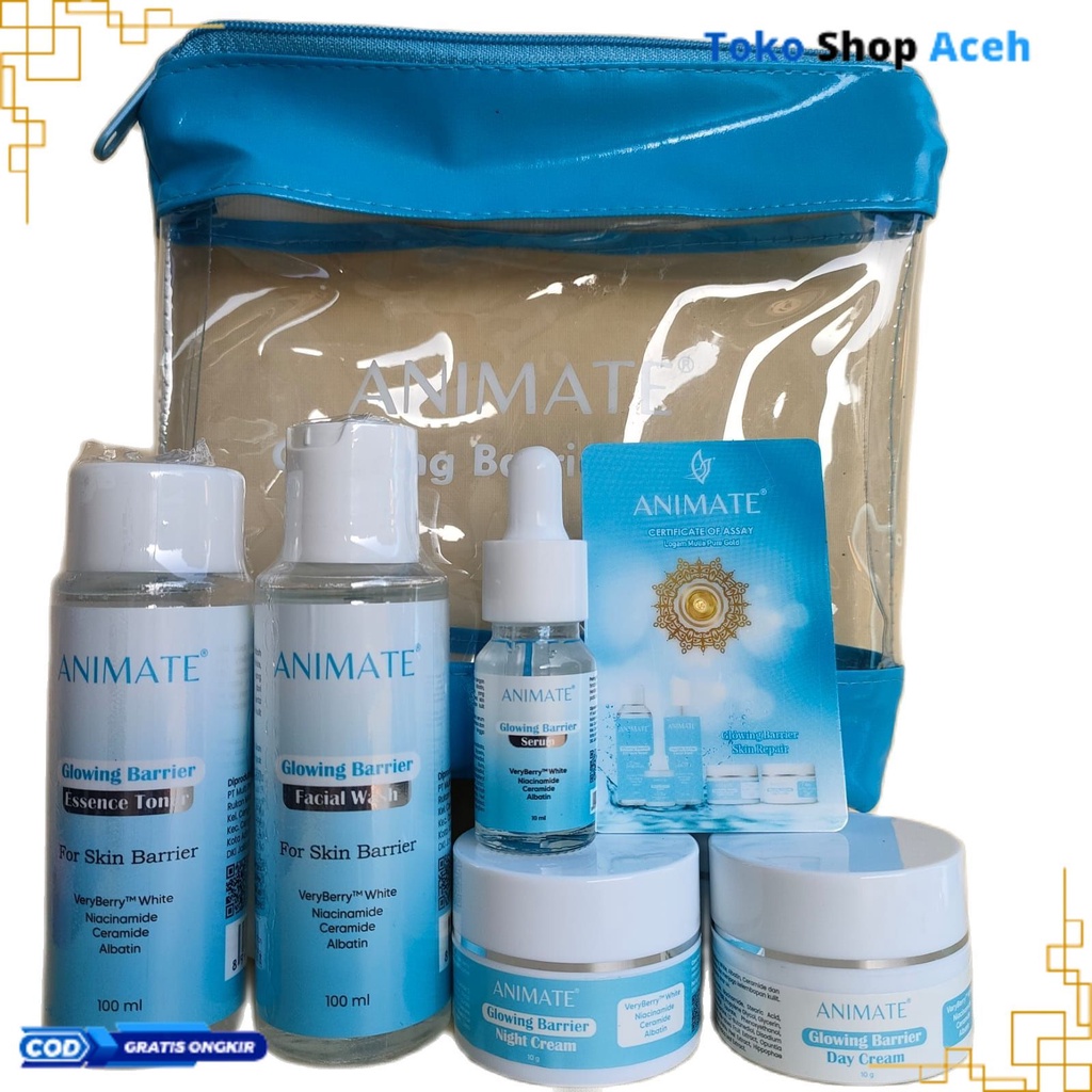 {S.A} ANIMATE BIRU untuk Skin Barrier (Kulit Rusak) | Hemera Hydraglow Hydra Glow Skin Barrier Repai