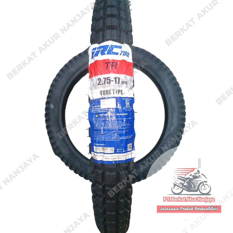 Ban Motor IRC TR tubetype Semi Trail Ring 17 275 ukuran 2.75