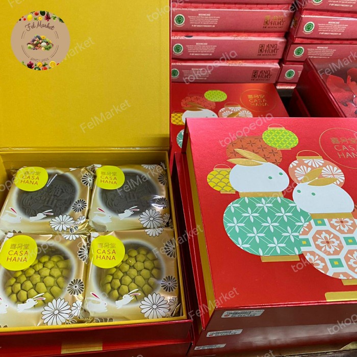 

Kue Bulan Casahana Mooncake Get Togather Red Isi 4 | Box