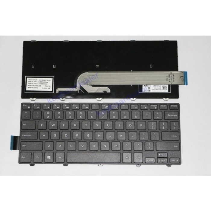 Keyboard Dell Vostro 14-3000 3441 3442 3443 3445 3446 3446D 3447 344