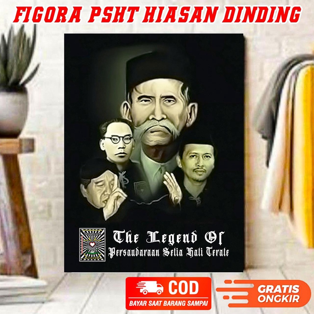 FIGORA PSHT THE LEGEND TOKOH SESEPUH UKURAN BESAR 30x40cm - Bisa Cod