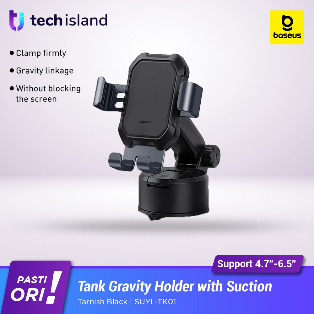 Baseus Tank Gravity Car Phone Holder Dashboard Kaca Mobil Big Suction for Tab Phone