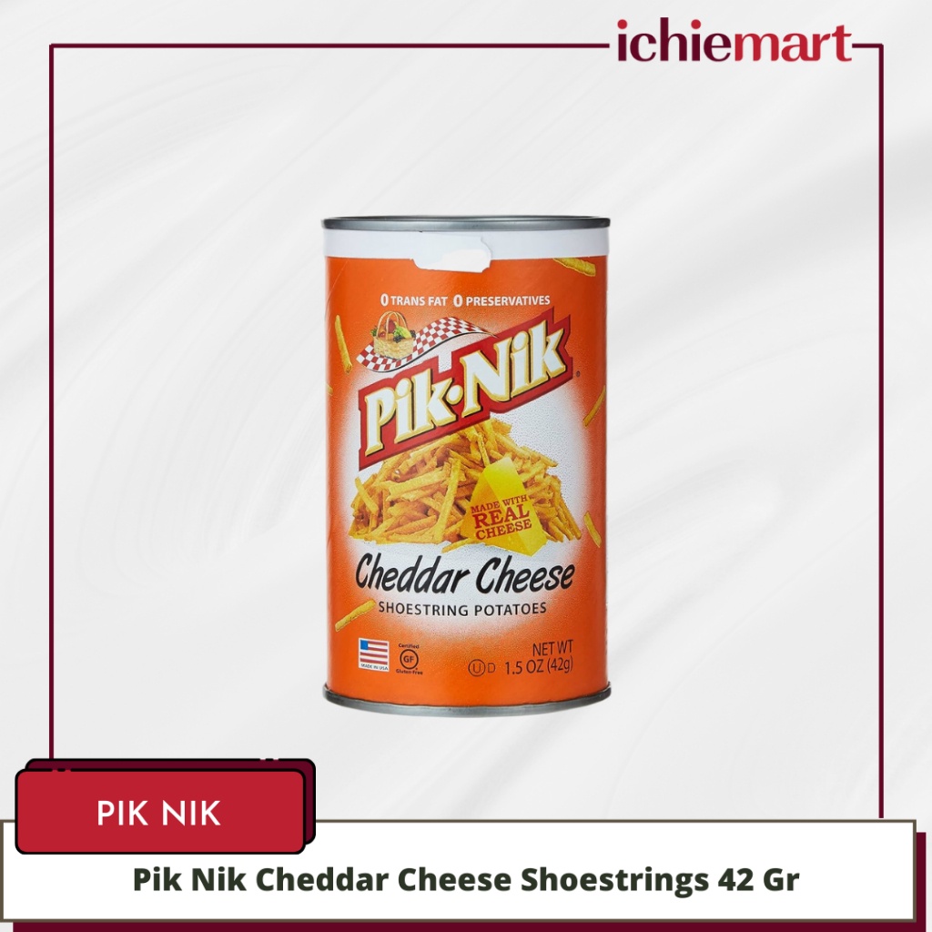 

Pik Nik Cheddar Cheese Shoestrings / Kentang Goreng 42 Gr