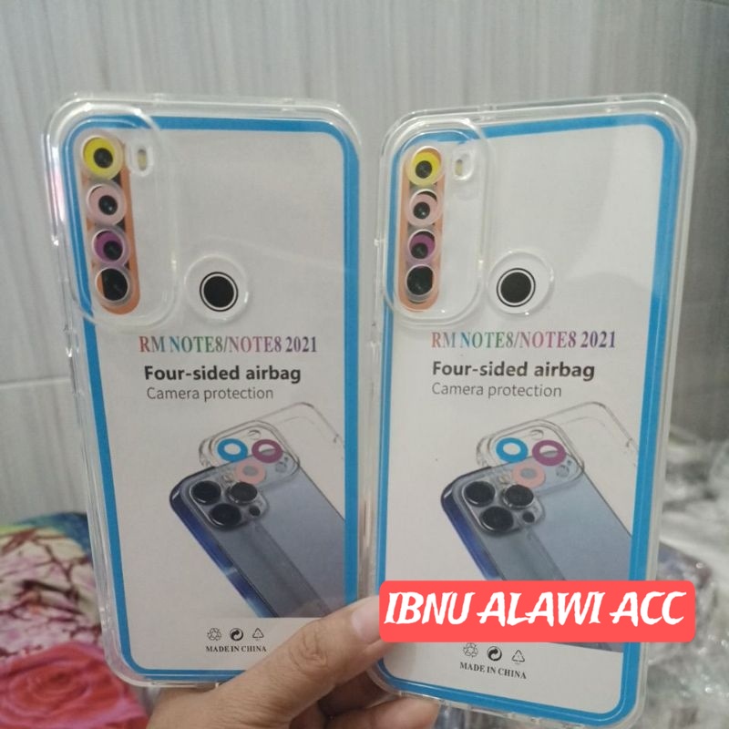 Softcase Casing Bening Redmi Note 8/Note 8 2021 Casing Silikon Transparan Pelindung Belakang Camera