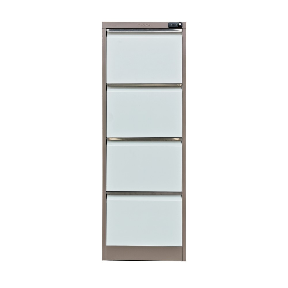 

TIGER FC - D4A NEW LOCK BROWN WHITE Filling Cabinet
