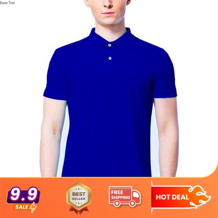 POLO POLOS BIRU BENHUR / KAOS KERAH POLOS BIRU BENHUR / POLO POLOS / POLO SHIRT / POLO KERAH