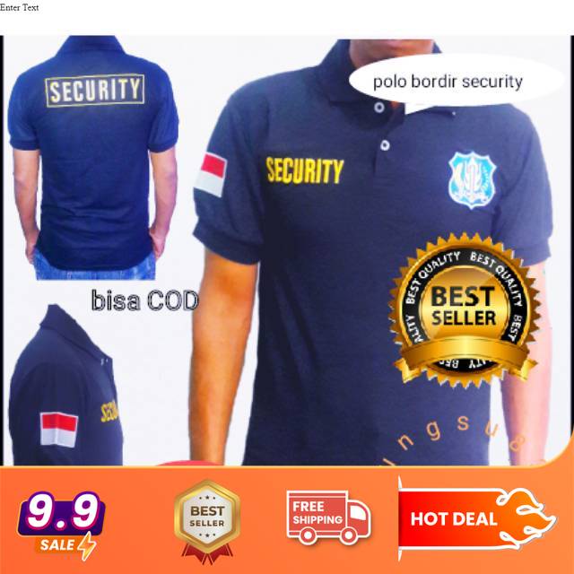 Kaos Security-baju Security-kaos Polo-kaos satpam-baju satpam-kaos polo shirt
