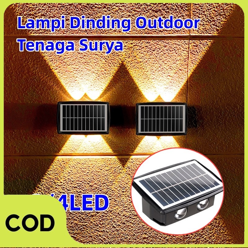 [COD] Lampu Dinding Tenaga Surya Outdoor Tahan Air/Tenaga Surya Lampu/Lampu Dinding Outdoor Tenaga M