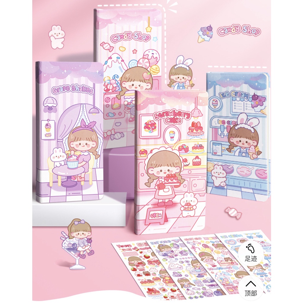 

Notebook weeks cute portable Buku catatan motif korea karakter kartun lucu Agenda diary untuk pelajar sekolah kantor Buku tulis harian Week plan Scrapbook jurnal handbook Daily planner scrapbook DIY