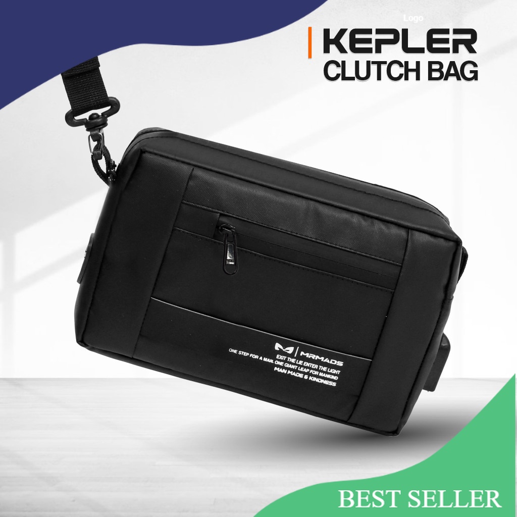 MR MADS - Tas Selempang Pria "KEPLER" Clutch Bag - Sling Bag Waterproof/ Beautiful