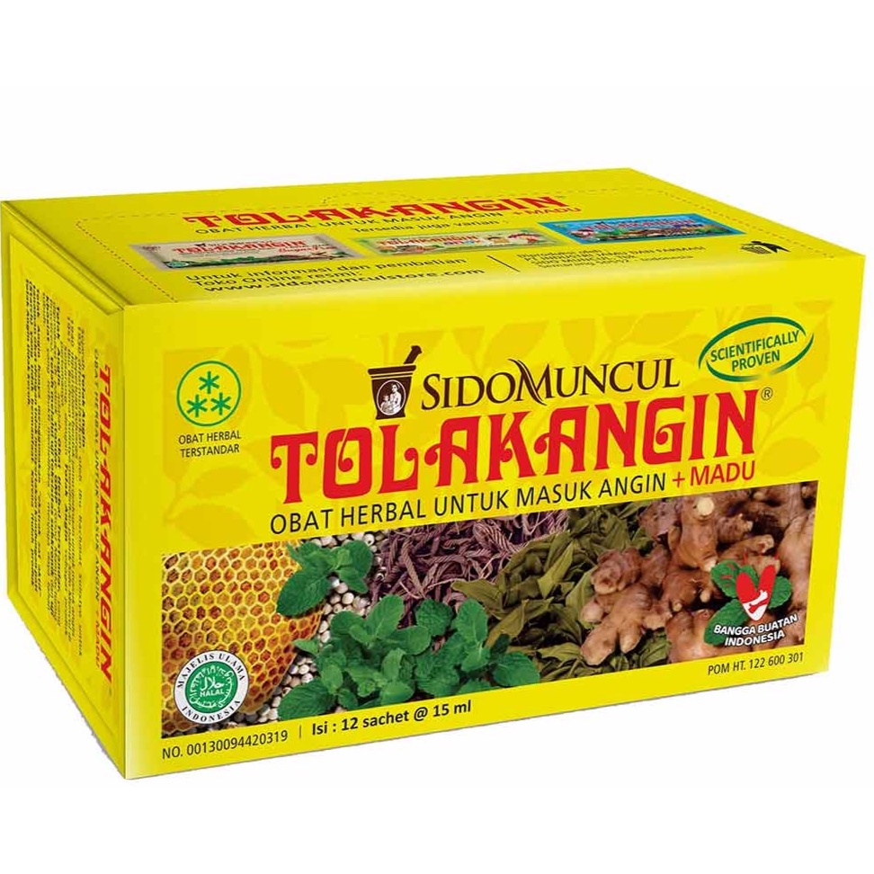 

JAMU TOLAK ANGIN plus MADU HONEY 15 ML 1 BOX ISI 12 SHACET ORIGINAL
