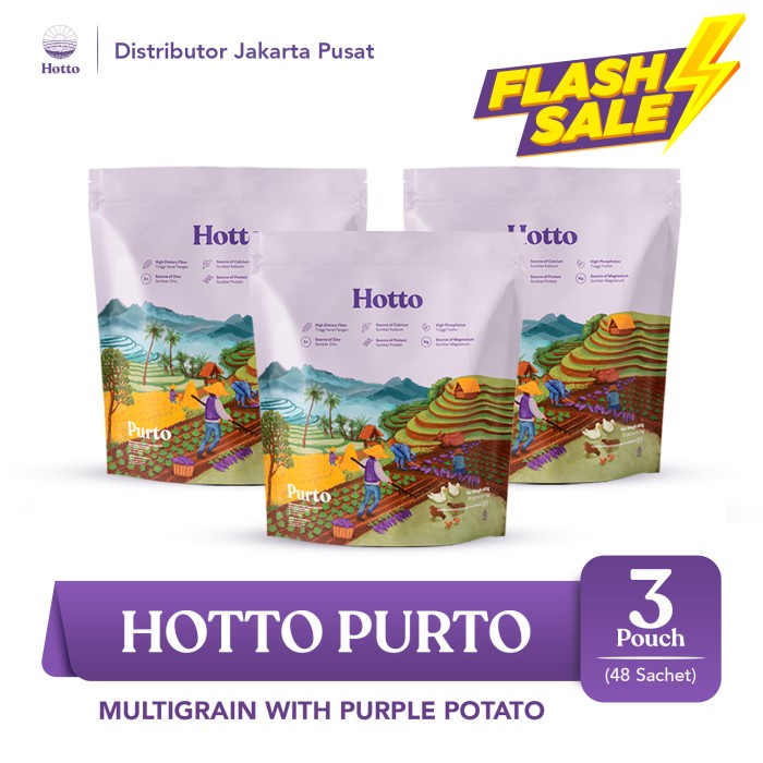 

FLASH SALE!!! Hotto Purto 3 Pouch (48 Sachet)