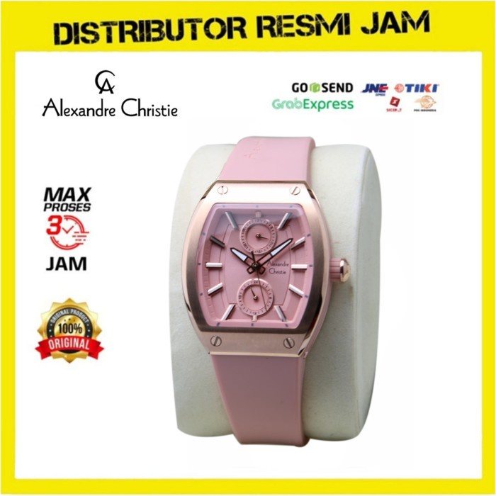 Jam Tangan Wanita Alexandre Christie AC2944 AC 2944 Rosegold Pink