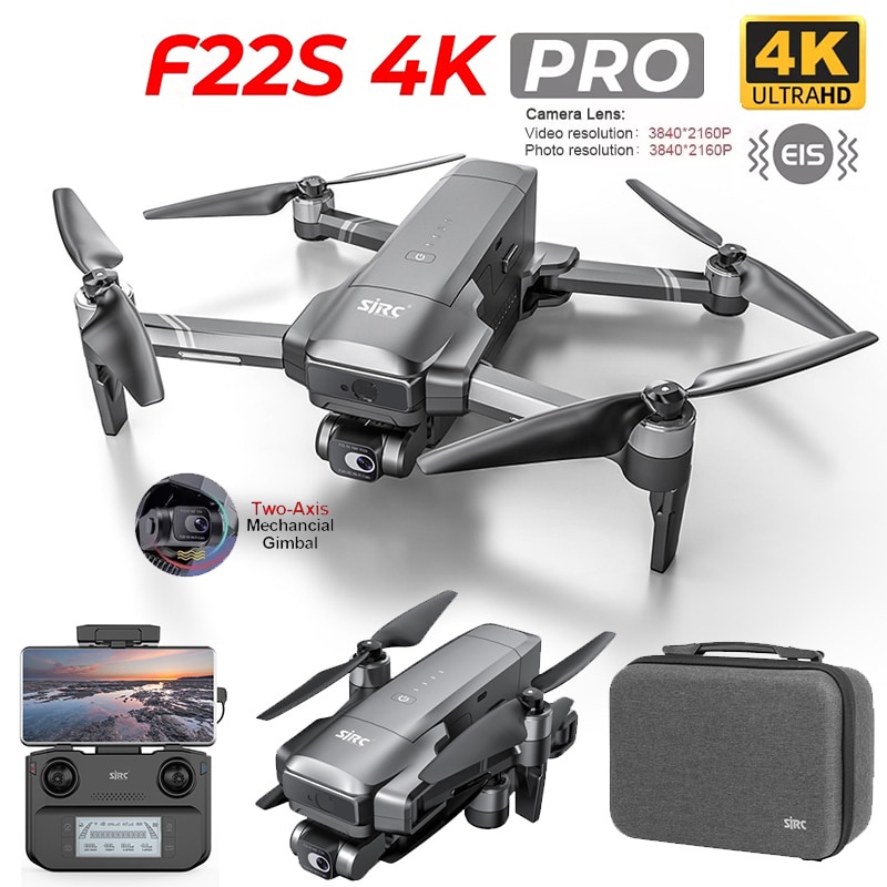 SJRC f22/F22S 4K Pro GPS Drone 4K Professional 2 Axis Gimbal  HD Camera With Laser 3.5KM Foldable Qu