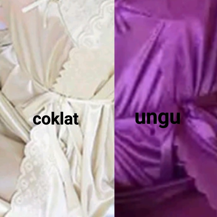 ✨LARIS✨-Kimono baju tidur wanita jumbo set piyama - Red jumbo