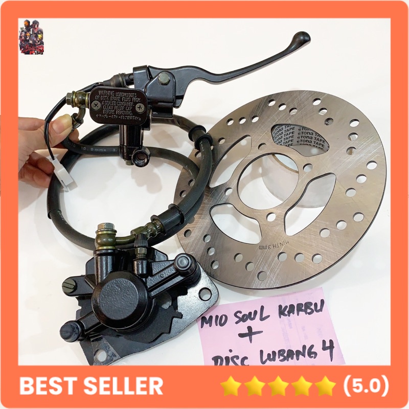 MASTER REM SET KALIPER PALABABI + PIRINGAN CAKRAM MIO SOUL KARBU/MIO SMILE NEW/FINO KARBU