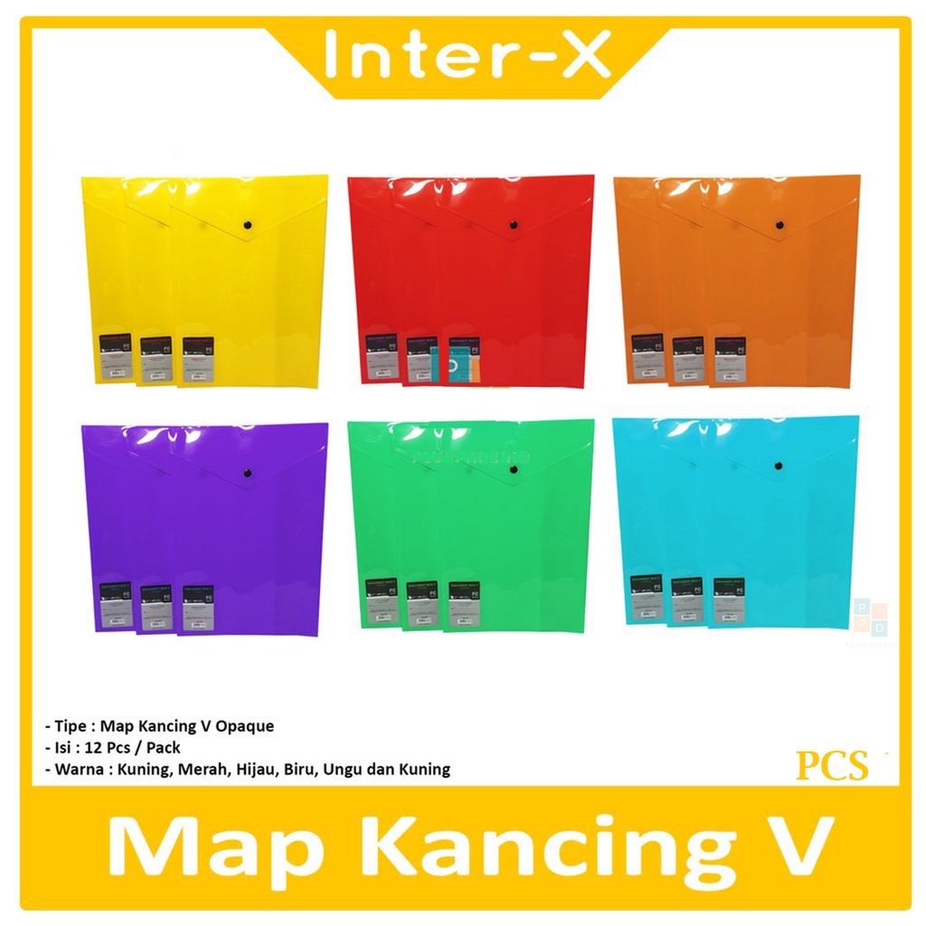 

Inter X - Map Kancing V Opaque Folio -1 Pcs