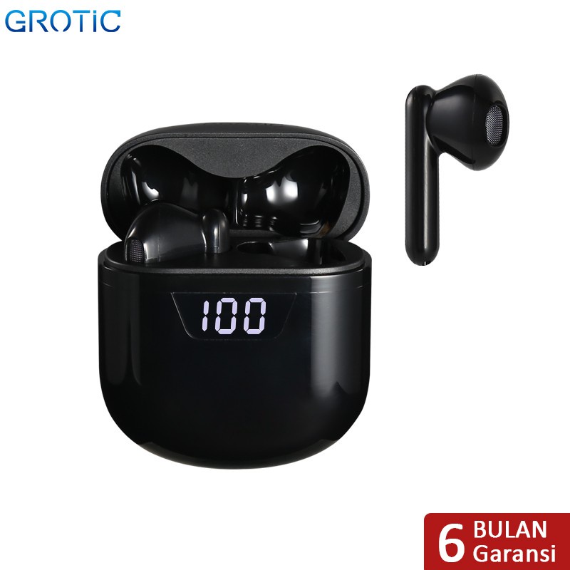 earphone GROTIC Headset Bluetooth HD Stereo HIFI TWS Earphone Wireless J55