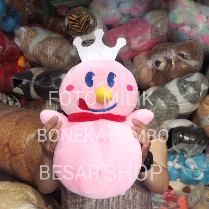 FOTO ASLI REAL PICT! BONEKA KARAKTER KARTUN LOGO ES KRIM ICE CREAM MIXUE PINK MERAH BESAR
